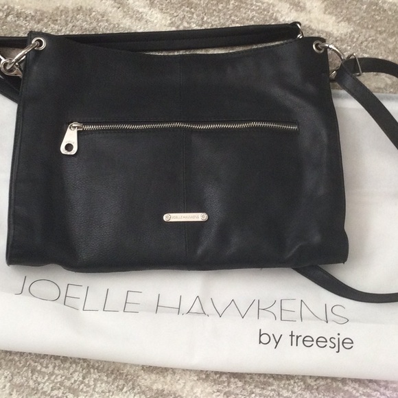 Joelle Hawkens leather bag-NWOT-Black - Picture 5 of 5